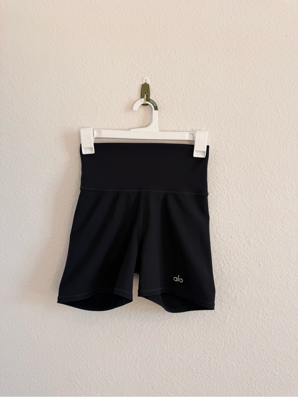 Alo High-Waist Black Athletic Shorts